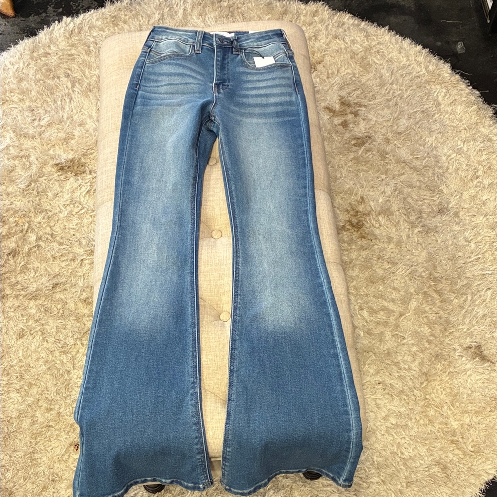 JELLY JEANS High Rise Basic Bootcut  Dark Denim, Flare